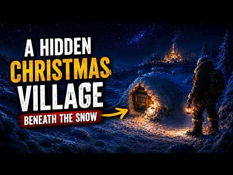 Hidden Christmas Village Beneath the Snow | Frozen Christmas Magic